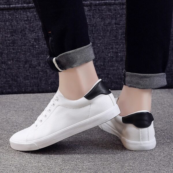 Spring Shoes Men Sneakers Casual Soft Leather Men Shoes Brand Fashion Male White Shoes KA1188 - Image 3