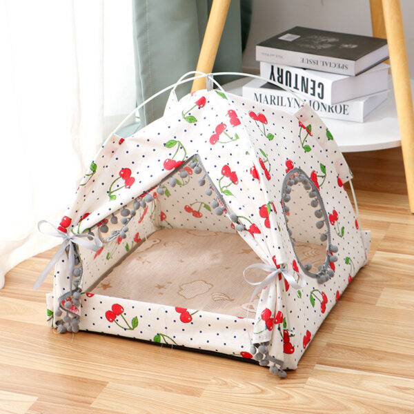 Cat Tent Cat Cat House Enclosed Pet Bed - Image 2