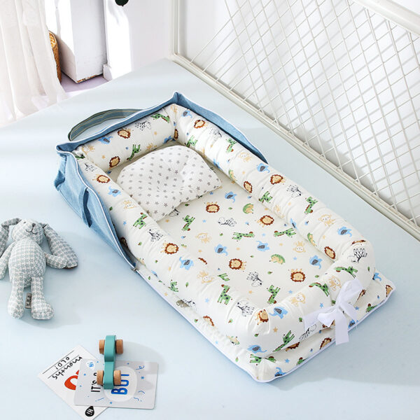 Baby Removable And Washable Bed Crib Portable Crib Travel Bed For Children Infant Kids Cotton Cradle - Image 6